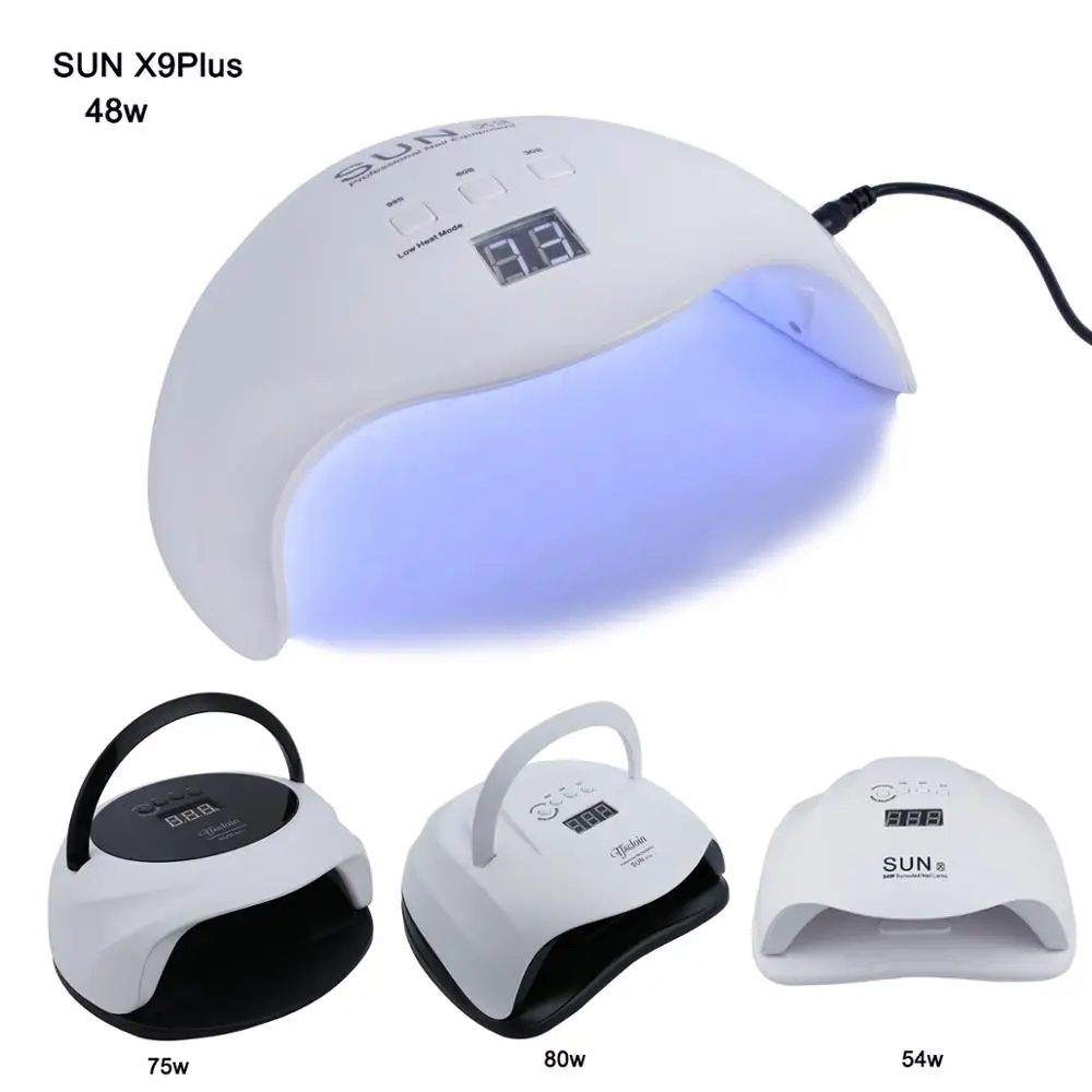SUN X9Plus 48 Вт 54 Вт Светодиодный УФ-лампа для сушки ногтей Гель-лак отверждения 21 светодиодный s быстрая сушка маникюрные ногтевые лампы для дизайна ногтей