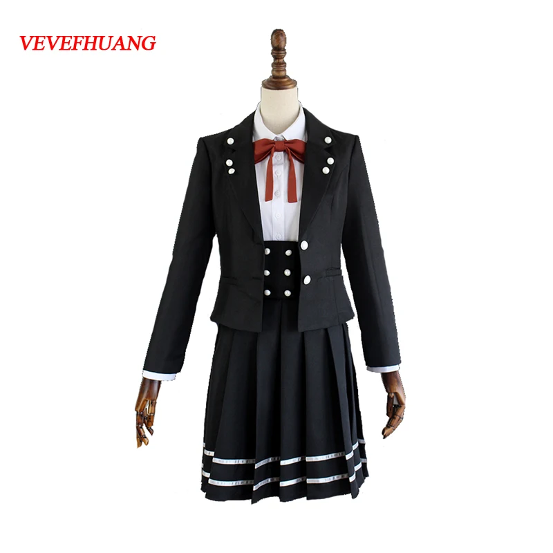 VEVEFHUANG новый аниме Danganronpa V3 Shirogane Tsumugi Оригинальная версия JK униформа косплей