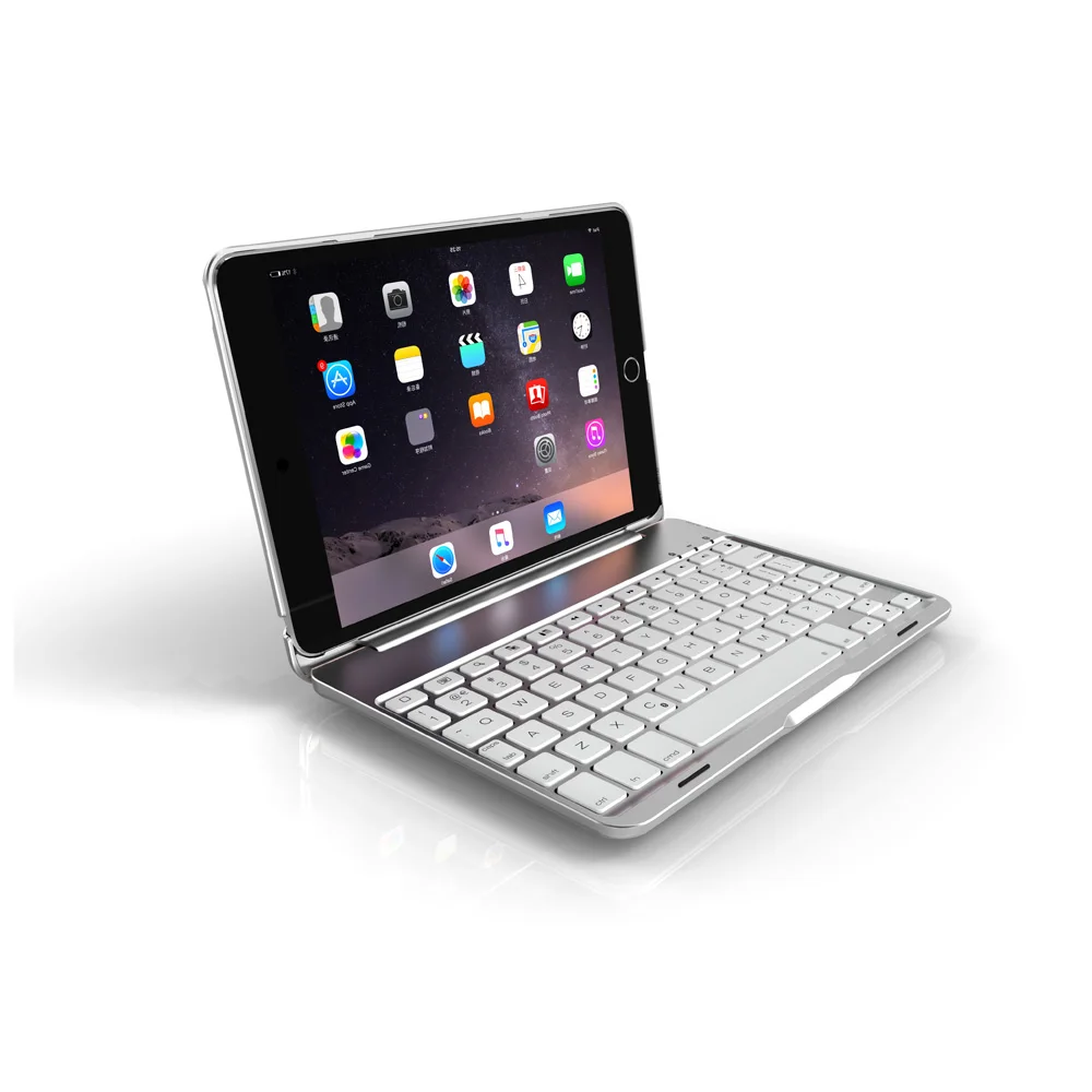 Чехол для беспроводной клавиатуры Bluetooth iPad Mini 4 с цветной светодиодной