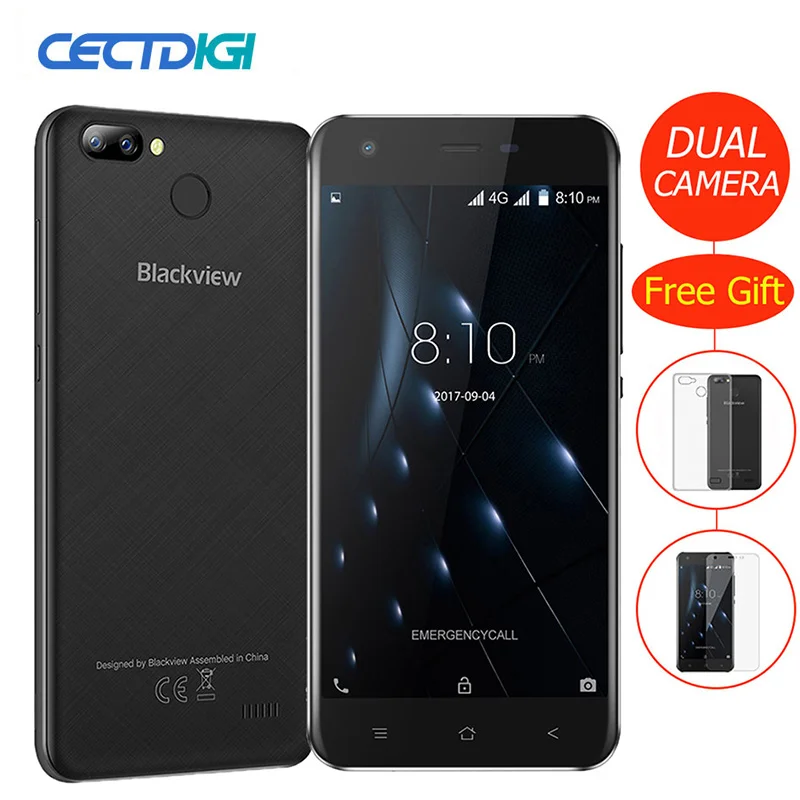 Blackview A7 Pro смартфон с 5-дюймовым дисплеем четырёхъядерным процессором MT6737 ОЗУ 2 Гб
