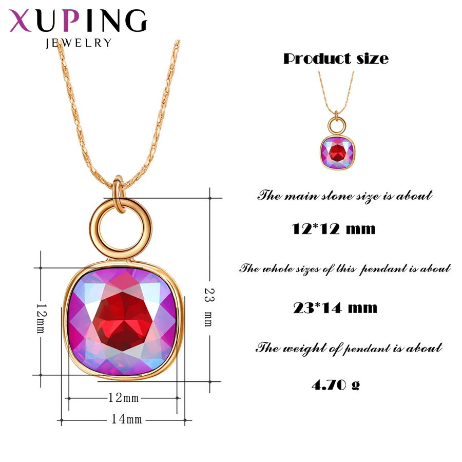 Xuping элегантный очаровательный стиль Кристаллы от Swarovski позолоченный кулон для женщин День святого Валентина подарки SS1-3020