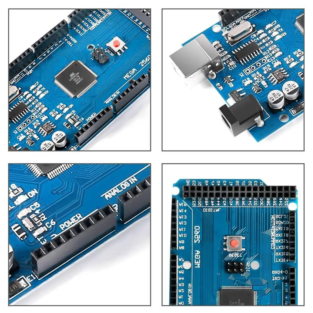 Плата MEGA 2560 R3 ATmega2560 ATMEGA16U2 с usb-кабелем для Arduino | Компьютеры и офис