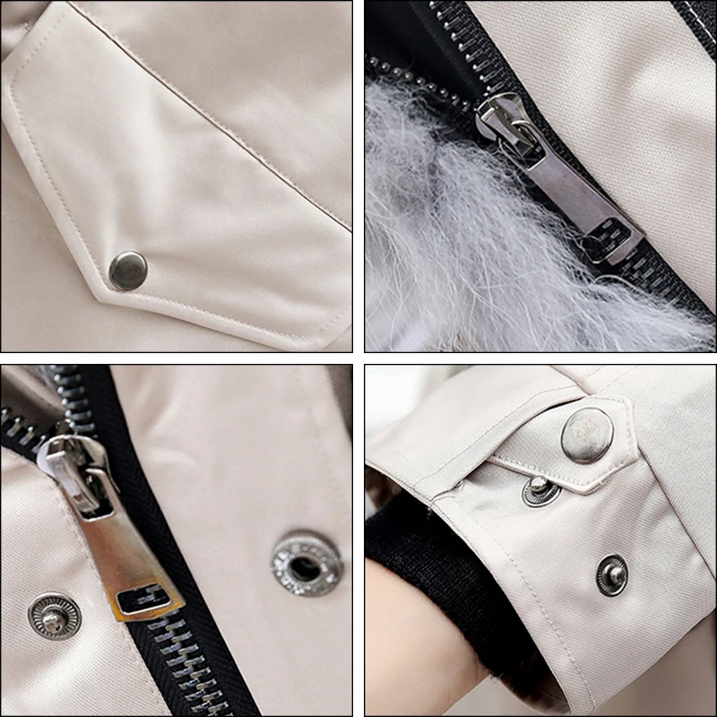 Натуральный мех енота парка для женщин зимние теплые толстые куртки с капюшоном