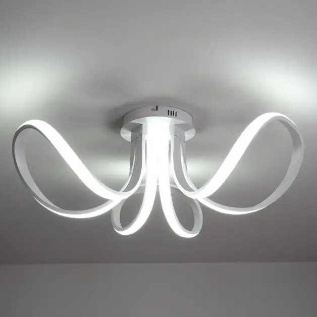Dec lampara de TECHO Led модерана приспособление новые акриловые современные светодиодные потолочные люстры-светильники для гостиной спальни дома BL/WT