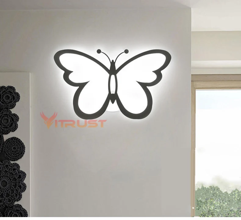 Светодиодный настенный светильник в форме бабочки 85 265 в|bedside led|led wall sconcewall sconce |