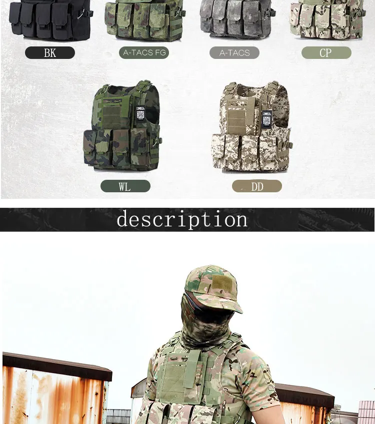 Быстросъемный военный модульный Тактический Жилет Molle CIRAS, штурмовой жилет, боевые жилеты для страйкбола, включает в себя чехол и сумку для аксессуаров