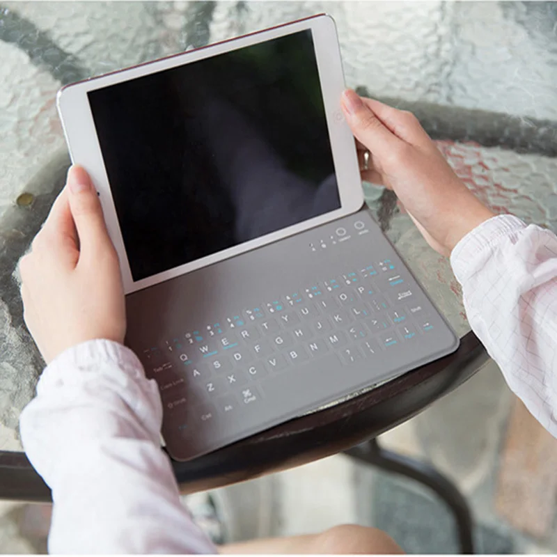 2018 ультра тонкий Bluetooth клавиатура для ipad mini 1/2/3 Чехол Smart держатель крышки forro para for