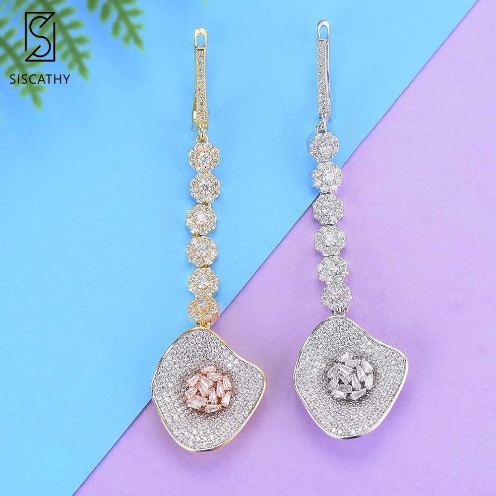 21*81 мм Мода Для женщин Jewelry африканские серьги цветок Форма кубический