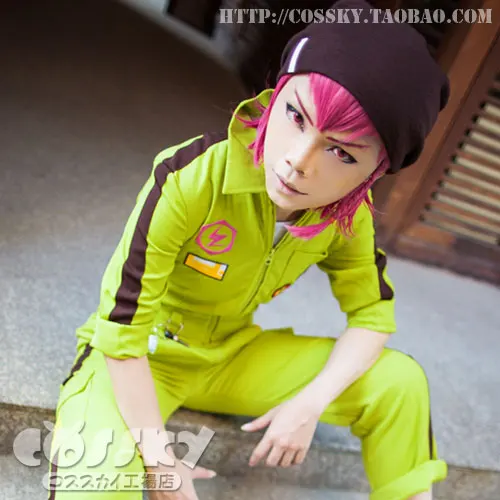 Костюмы Super DanganRonpa 2 Kazuichi Souda Dangan Ronpa униформа для косплея со шляпой 11