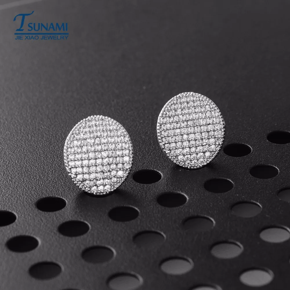 Новые модные серьги в форме миниатюрной инкрустации из циркония 2017 denier