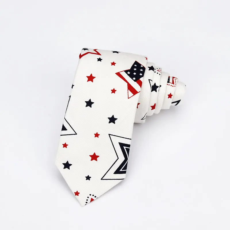 Хлопок ситец узкий галстук версии 6 см Мода Мультфильм Для Мужчин's Бизнес