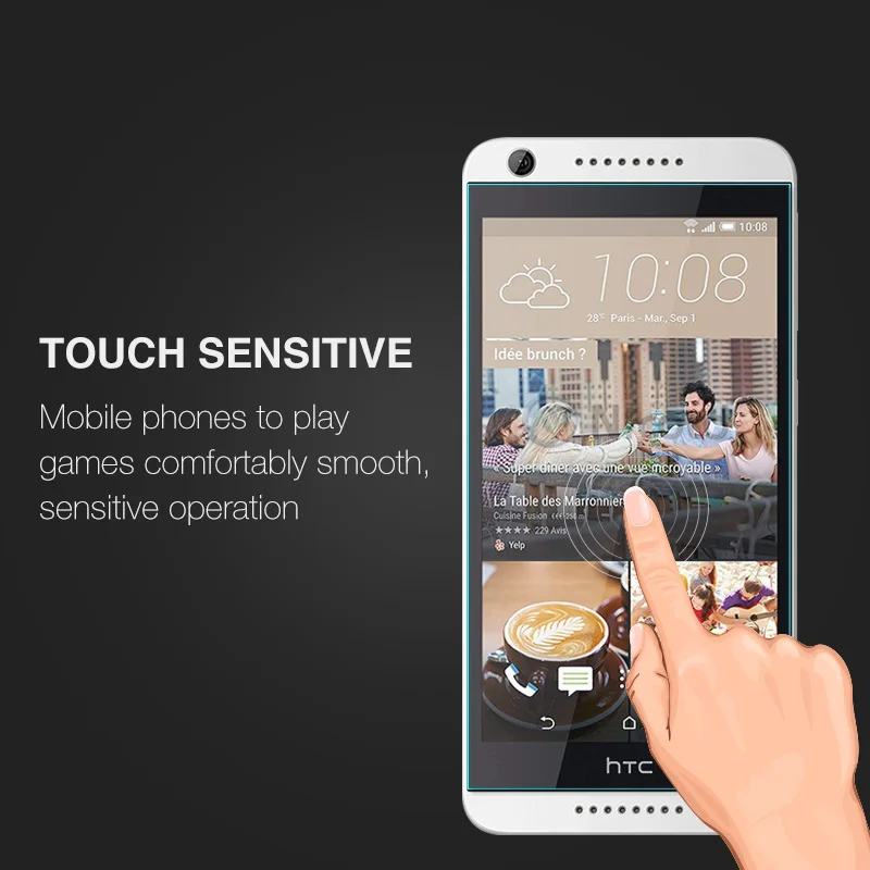 Закаленное стекло для HTC Desire 626 Защита экрана двух Sim карт 2.5D 9H Nicotd защитная пленка