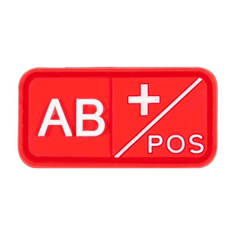 31 Нашивка с группой крови 3D тактический ПВХ A/B/O/AB для поддержания боевого духа резиновые значки аппликации полосы для нарукавная нашивка для одежды с крюком и петлей - Цвет: 31