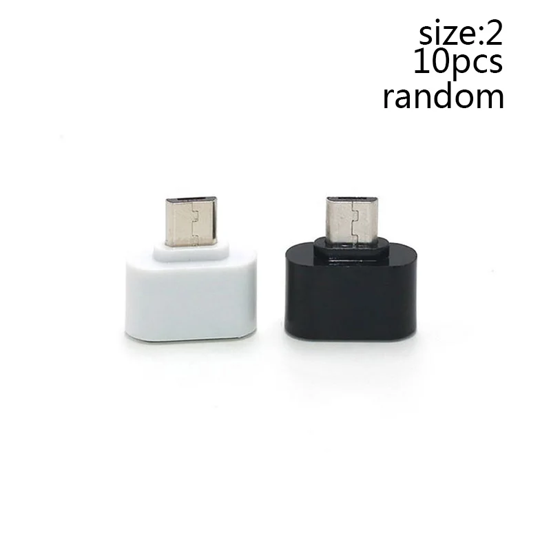 2 1/10 шт Micro USB/type-C для OTG USB порт Adatper Конвертер Разъем для телефонов планшеты OTG адаптер - Цвет: 2