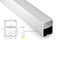 10 x 2m setslot u led aluminium extrusion channel profiles with light diffuser strip cover for pendant or suspension lights