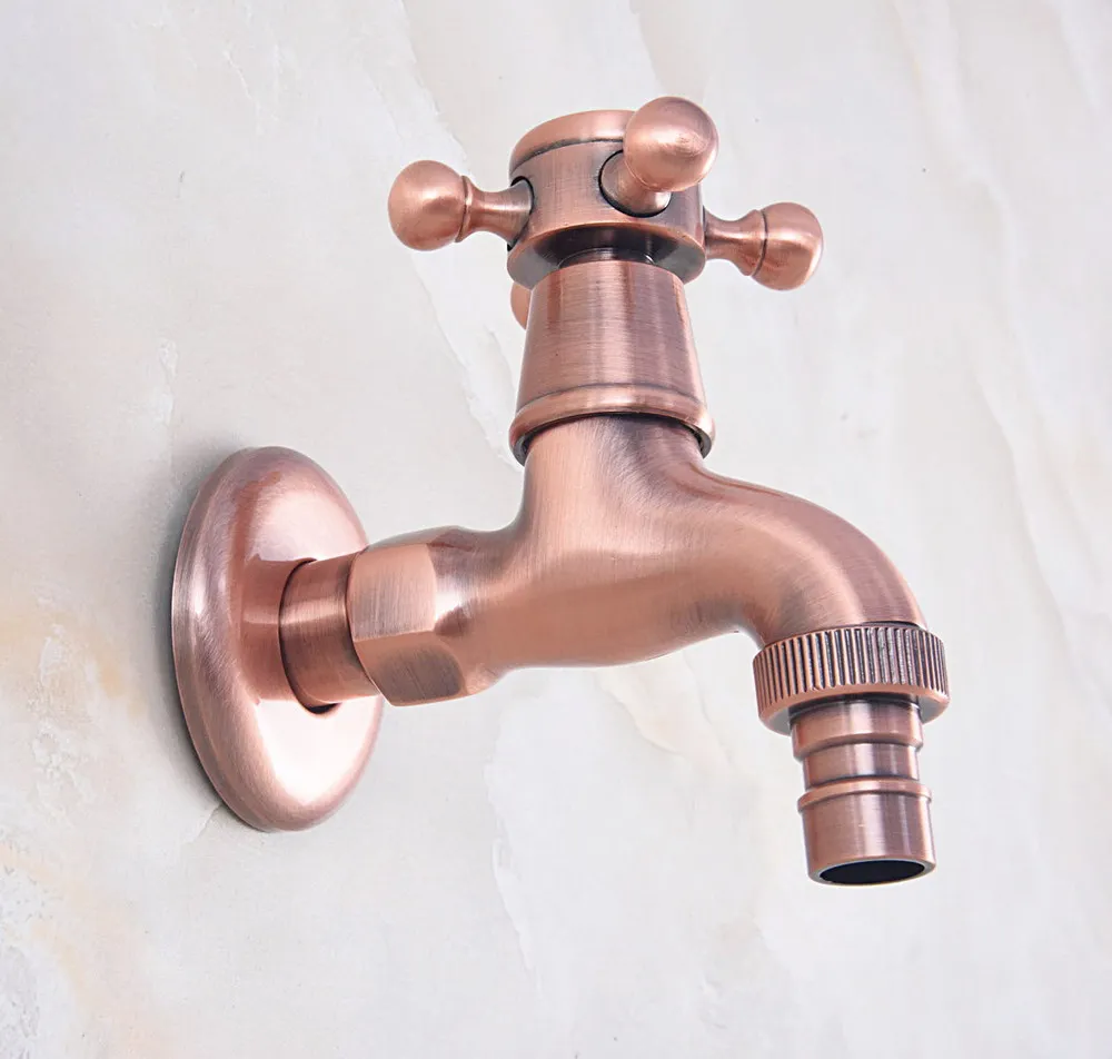 Смеситель для стиральной машины латунный кран красной меди в античном стиле