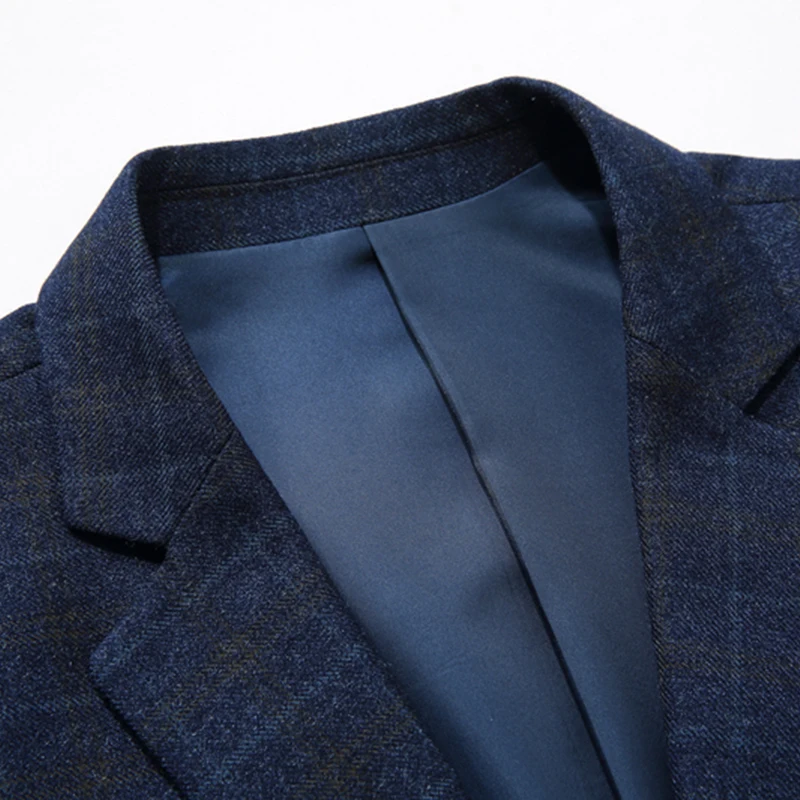 GUIXIANG 2017 осенние мужские костюмы повседневные Модные клетчатые