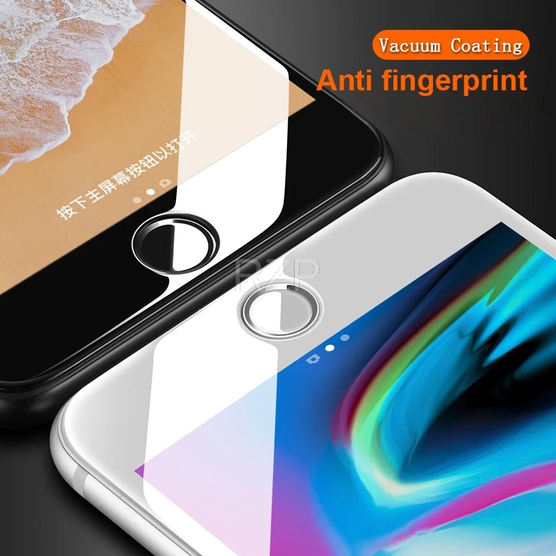 RZP 5D полное покрытие экрана протектор на Apple iPhone X XS Max XR 6 6s 7 8 Plus закаленное стекло