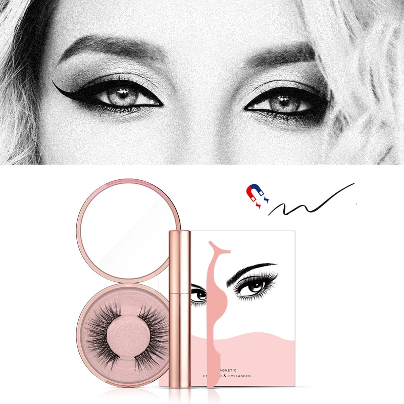 Набор водонепроницаемых накладных ресниц 3 шт. густые накладные ресницы для