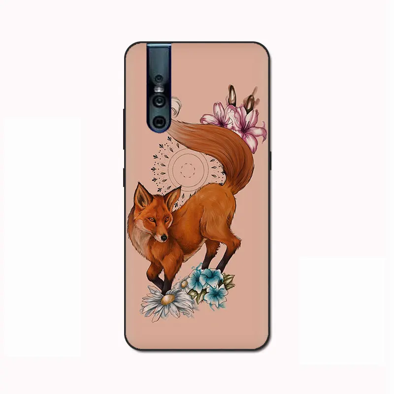 B2 С рисунками животных, лисы из мультфильмов силиконовый чехол для телефона для VIVO V15 V11 Pro V9 V7 V5 Y17 Y55s Y69 Y71 Y81s Y91C Y93 Y66 X9s - Цвет: B2