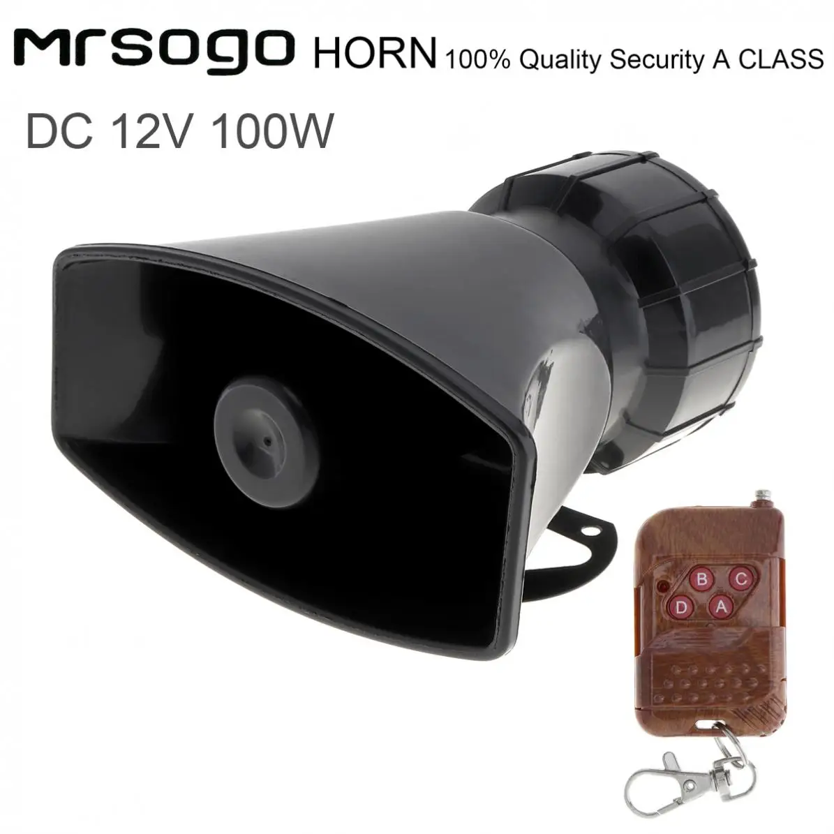 

12 В, 100 Вт, 7 звуковых сигналов, Громкая Автомобильная сигнализация, Полицейская пожарная система, с пультом дистанционного управления