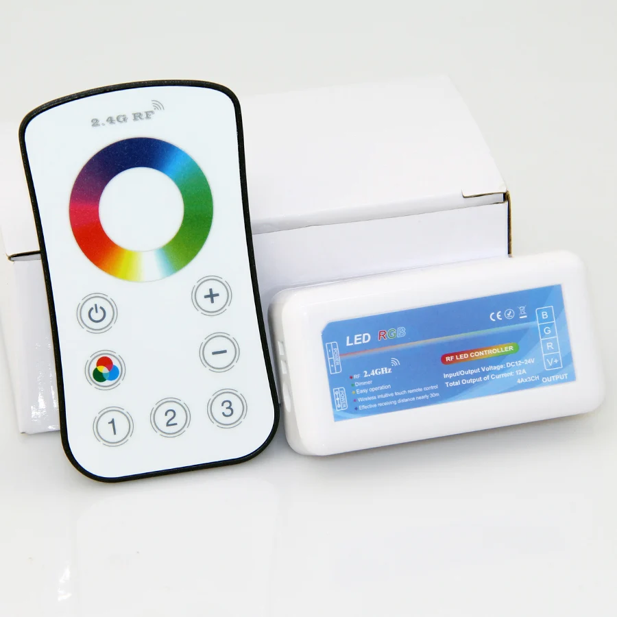 2 4G RF мини беспроводной пульт дистанционного управления 18A для 12В/24В RGB