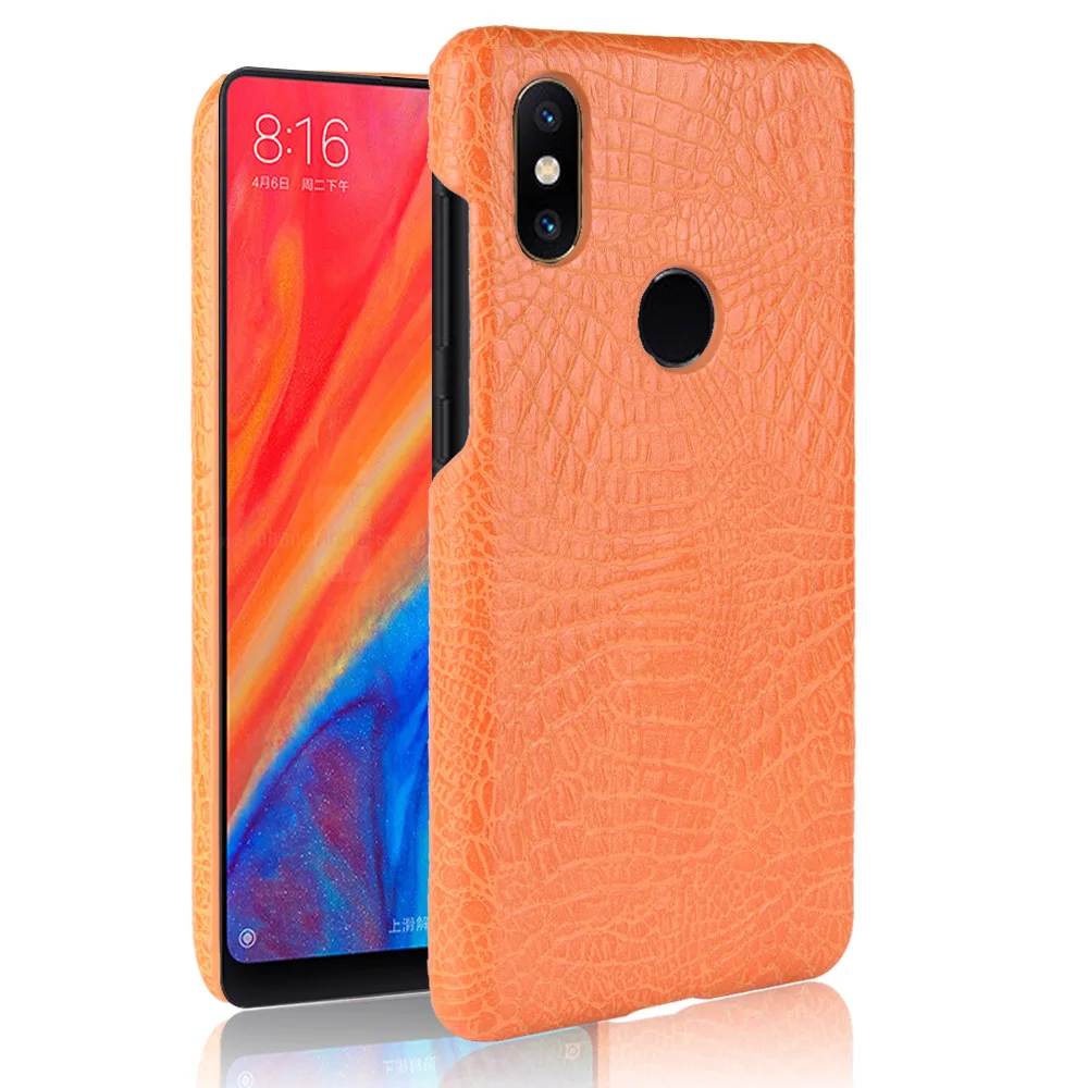 Противоударный чехол для Xiaomi Mi MIX 2 S ультратонкий с крокодиловыми прожилками |