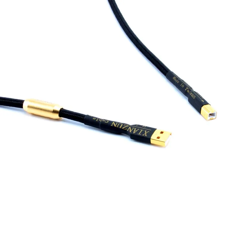 XIANZUN W-100US бескислородный медный USB кабель декодирование разъем для звуковой карты DAC жесткий диск кабель для передачи данных HIFI USB аудио кабель