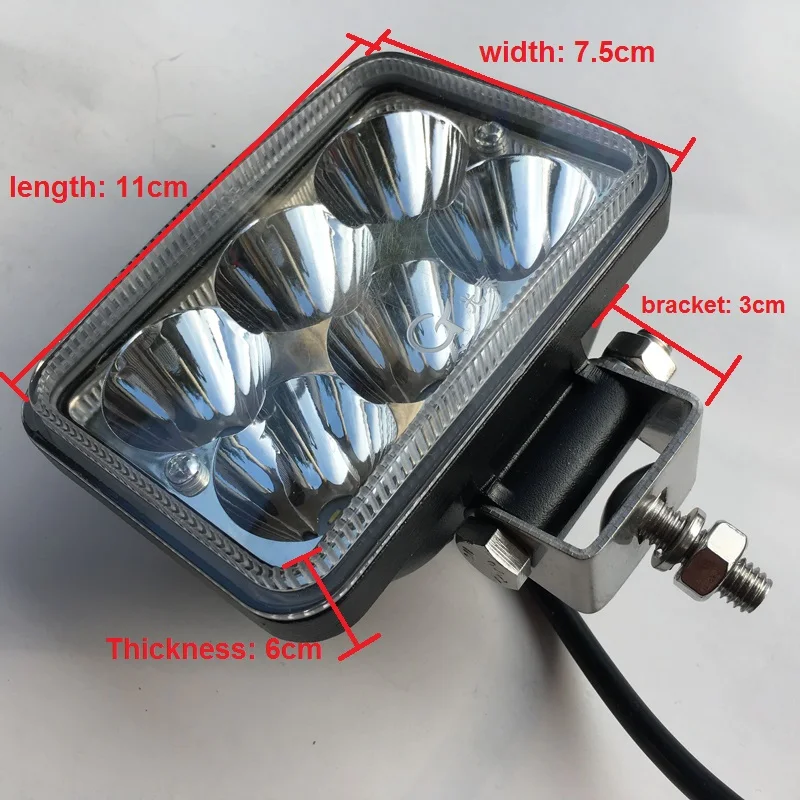 Светодиодная противотуманная фара для автомобиля 3 дюйма 18 Вт 12 80 в|led work light|work