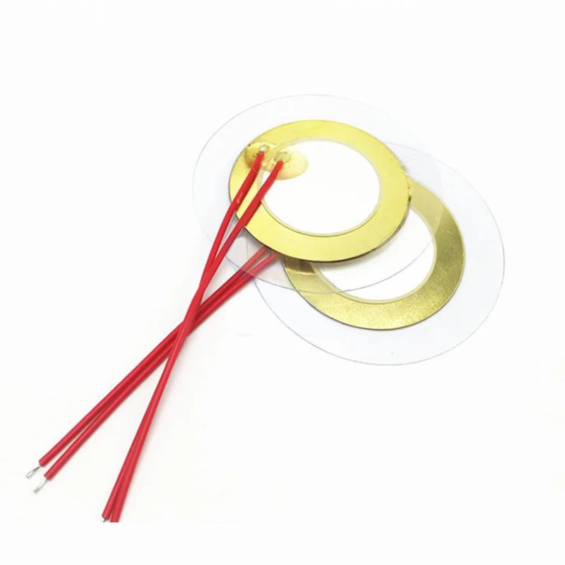 10 шт. 35 мм пьезо элемент зуммера эхолот Сенсор триггер барабан диск + провод
