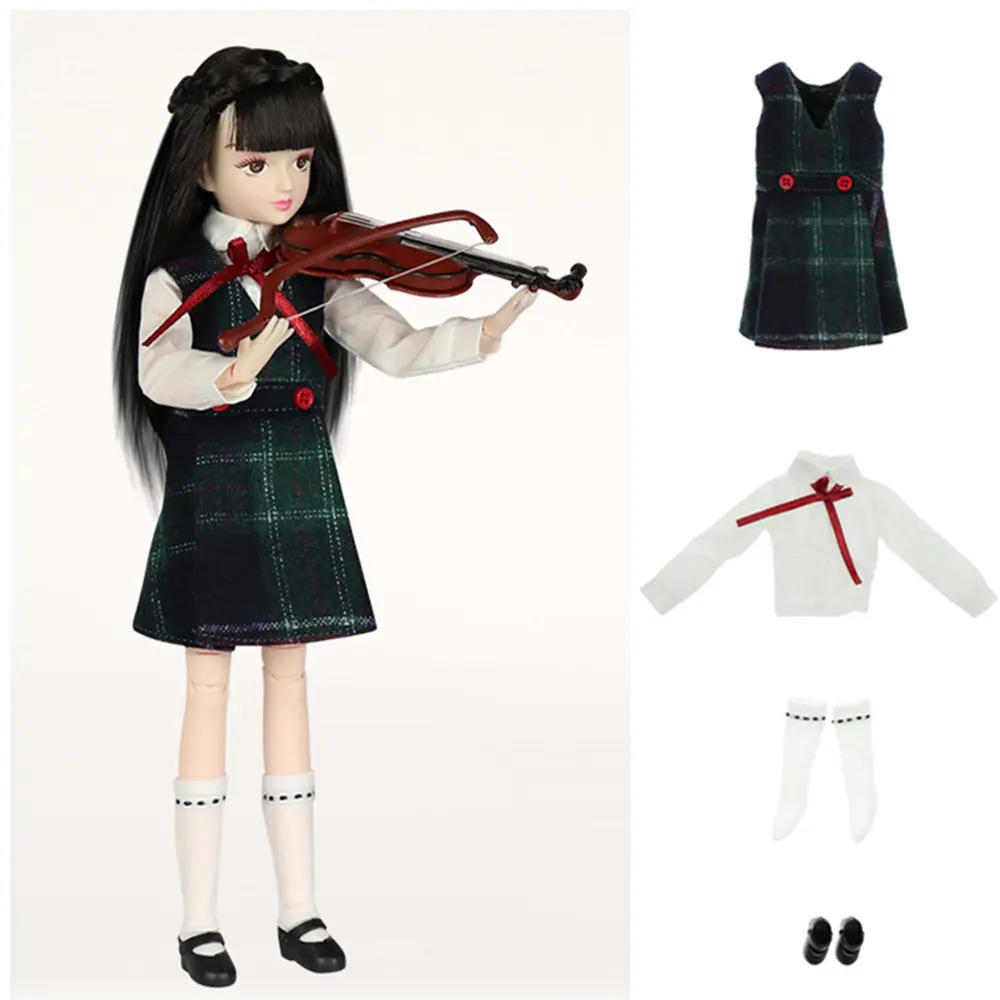 Fortune Days 1/6 bjd Xiaojing doll four campus student uniforms 18 joint body with makeup 25cm toy doll. | Игрушки и хобби