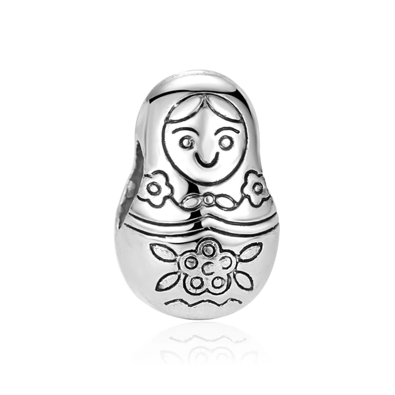 Doll Новинка,, бусина, сплав, домашняя книга, музыка, кофе, яблоко, подвеска, шарм, подходит для браслета Пандора, ожерелье, сделай сам, женское ювелирное изделие - Цвет: Doll