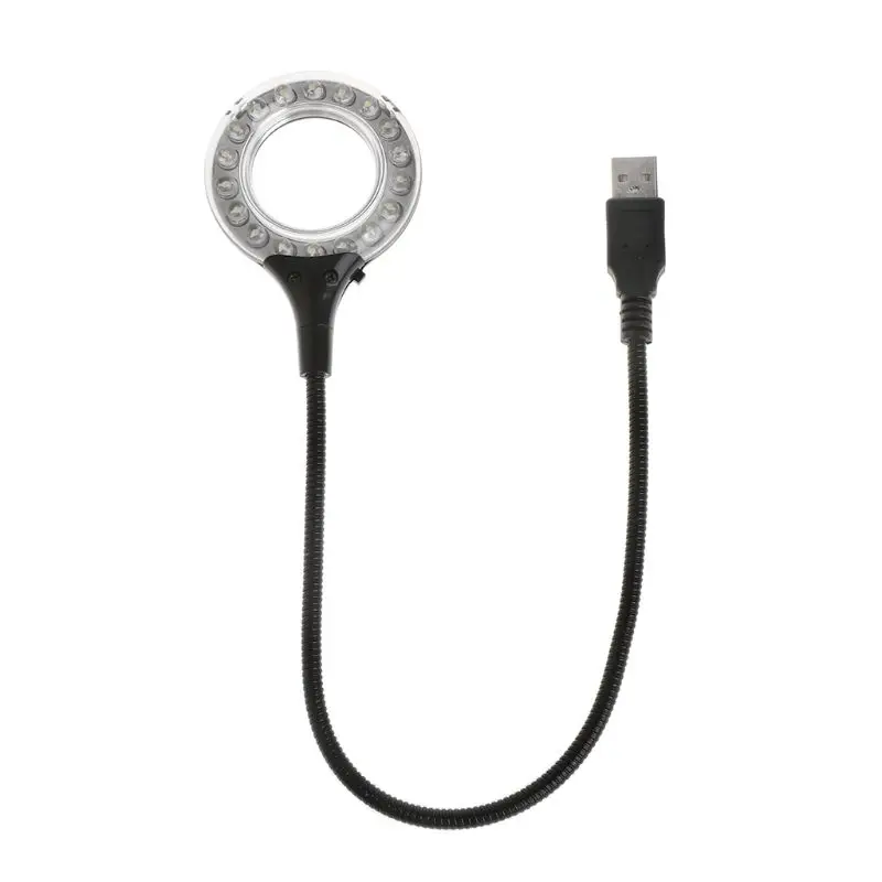 Кольцевой светодиодный светильник USB настольная лампа 5 в яркая Гибкая гусиная
