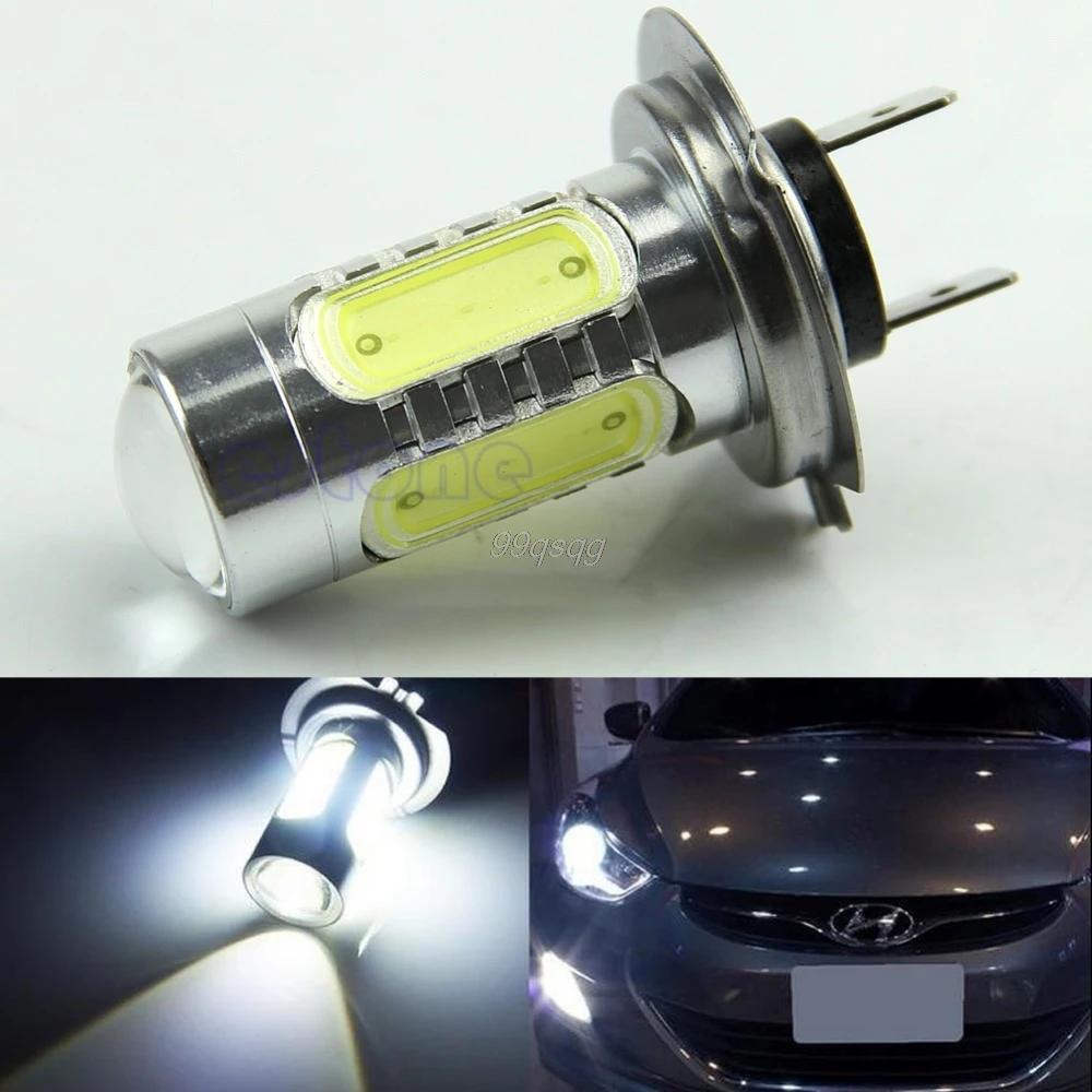 12 В DC H7 HID Белый COB светодиодный светильник для hyundai на Дальний свет Автомобильный источник света Прямая