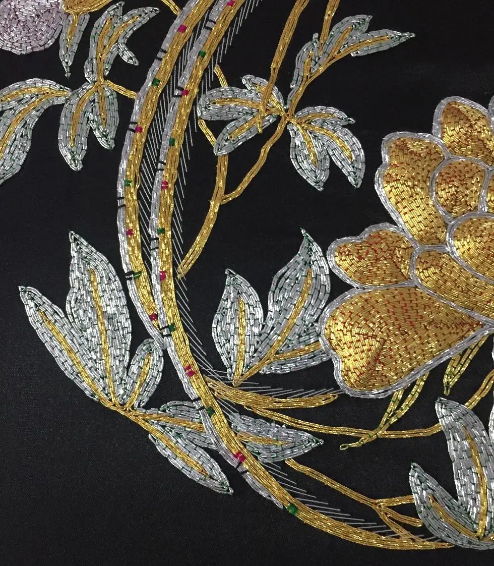 Изящные китайские золотые нити для вышивания ручной работы художественная