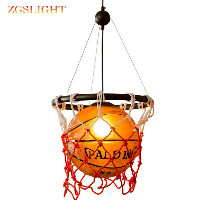 Винтажный Американский Спорт Тематический Бар футбол подвесные светильники