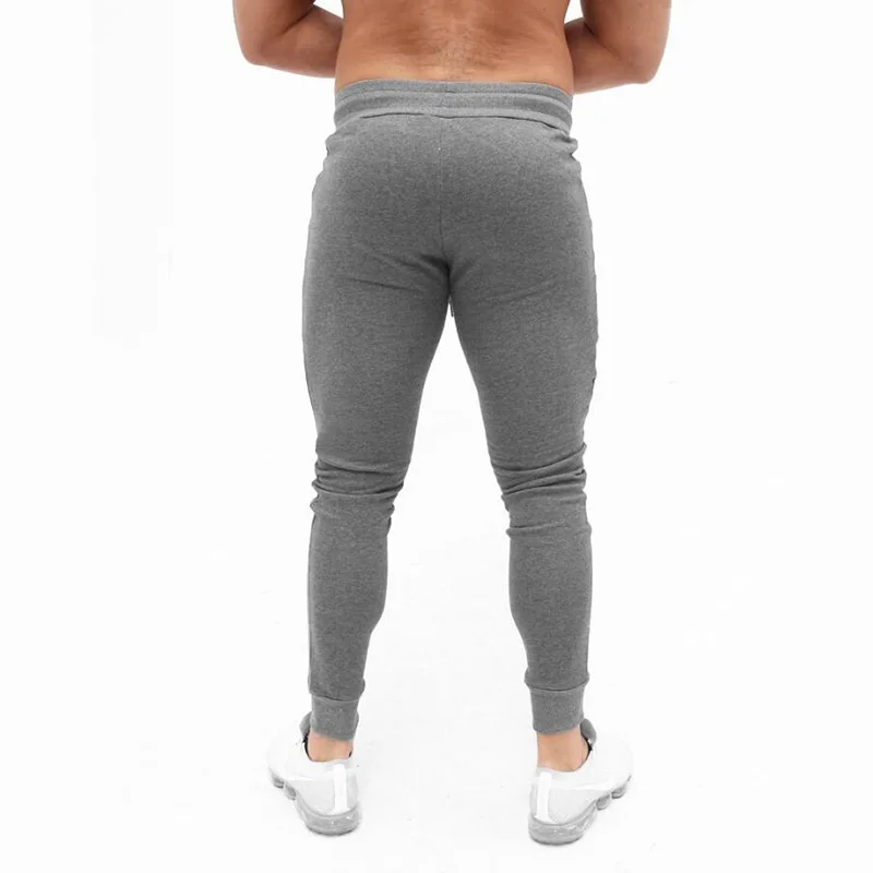 2018 Новый Осень Jogger Штаны Для мужчин хлопок лоскутное пот установлены