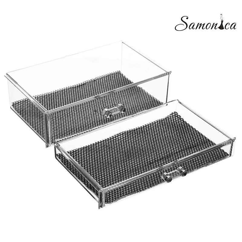 Акриловая черная Нижняя многофункциональная большая емкость ювелирная помада