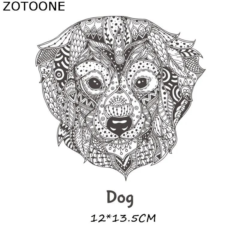 ZOTOONE Простой череп Тигр железные патчи для одежды Ловец снов теплопередача для футболок Наклейки Аппликации в подарок E - Цвет: 740