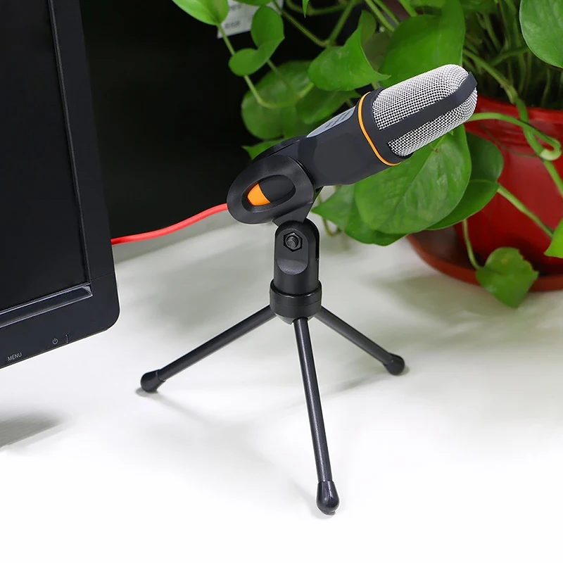 Новый конденсаторный микрофон профессионального звука для записи подкастов в студии на компьютере, телефоне, ноутбуке, Skype, MSN и караоке + стойка.
