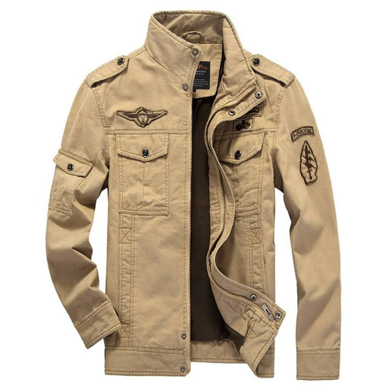 

XingDeng Bomber Military Jackets Army fashion Men Jacket Coat Mens Denim clothes for Male top coat Plus Size 6XL