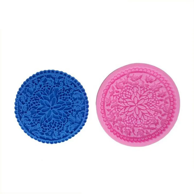 Ретро Рельефный цветок силиконовая форма помадка формы украшения торта