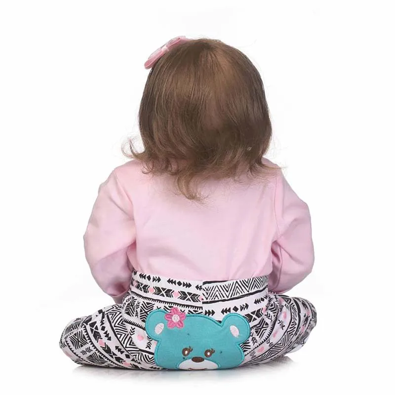 57 см виниловые куклы для новорожденных реалистичные мягкие силиконовые