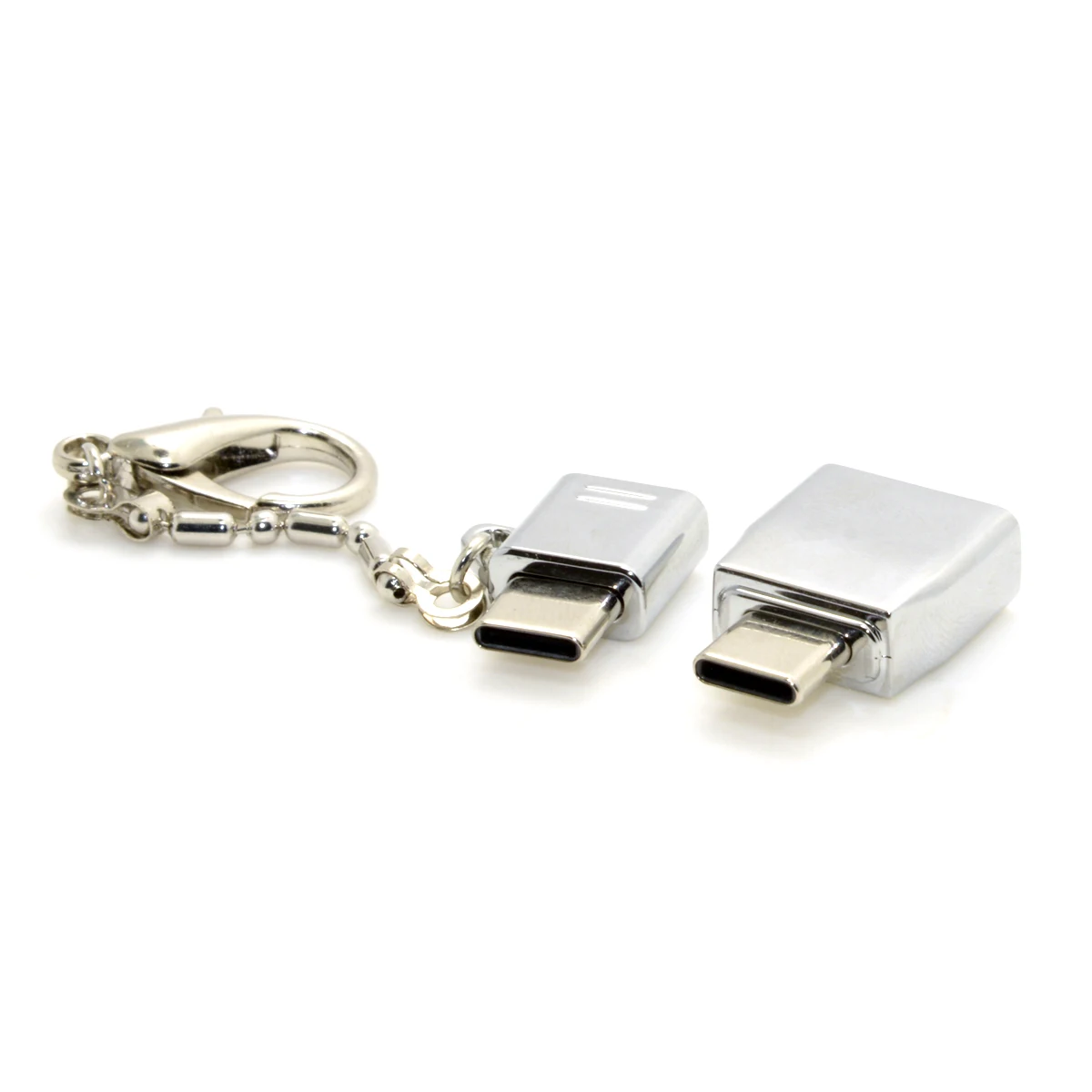 

Zihan Type-A Female OTG & Micro USB to USB-C USB 3.1 Type C Data Adapter with Chain for Laptop & Tablet & Phone