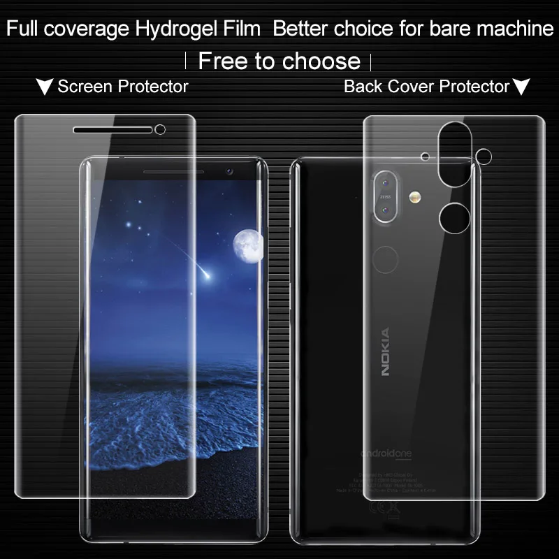Гидрогелевая пленка для Nokia 8 Sirocco IMAK полное покрытие передняя и задняя крышка