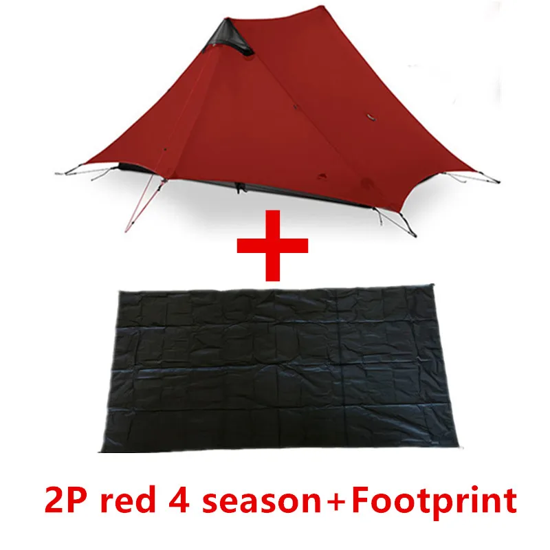 2P red 4 season B 3F UL GEAR LanShan 2 Tent Oudoor Ultralight Camping 15D Silnylon 1 Person 2 Person Tent 3 Season Tent Winter 4 Season Tent - Цвет: 2P red 4 season B