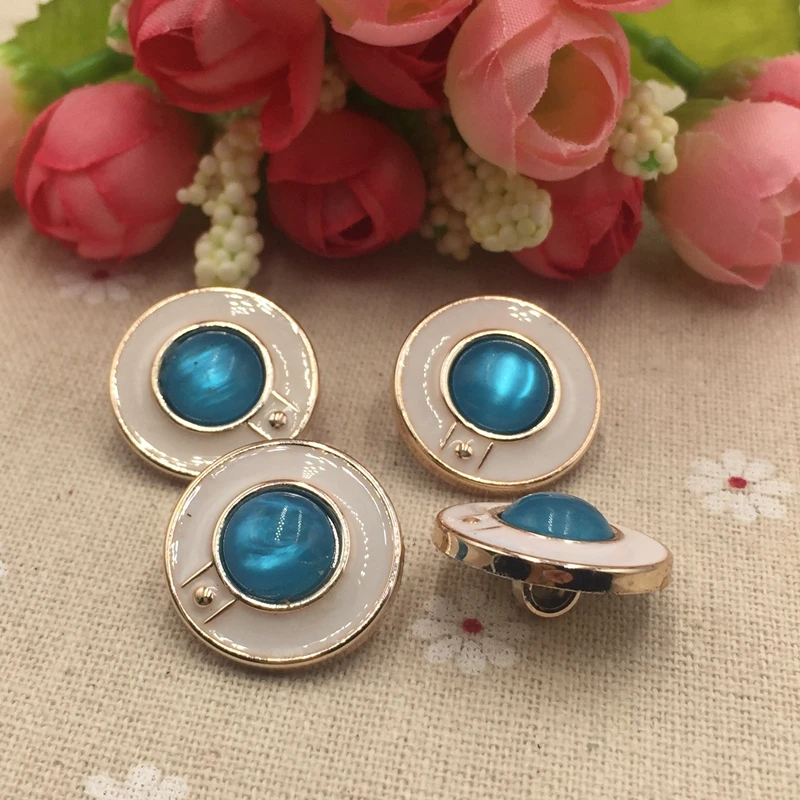 FC230 аксессуары для одежды 22 мм акриловые джинсовые пуговицы с краями из сплава