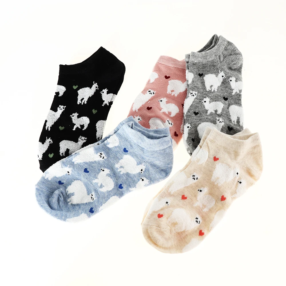 1 пара новинка весны лета 2018 женские милые короткие носки с рисунками животных из