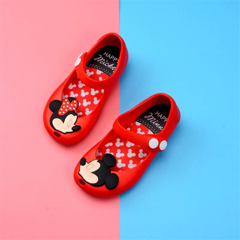Детская обувь мини Melissa Mickey сандалии для девочек нескользящая дешевые детей