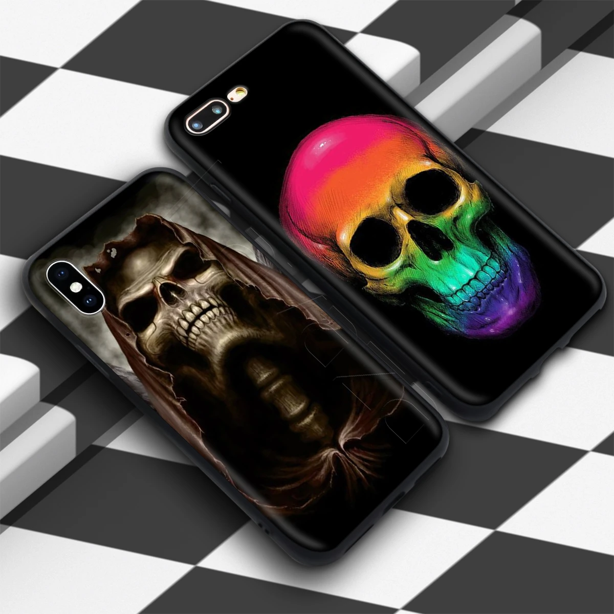Lavaza смерти молитва мрачный жнец Скелет чехол с черепом для iPhone 12 11 Pro XS Max XR X 8 7 6 6S